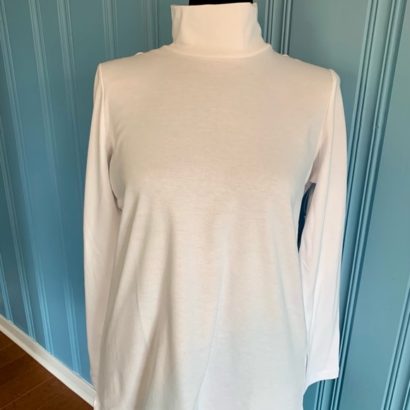 NWT Coldwater Creek White Turtleneck Sz PM - Picture 8 of 14
